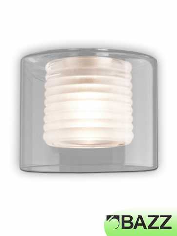 bazz lubik clear glass lamp shade h13x05cw