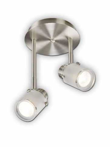 canarm cole 2 lights brushed nickel fixture icw406a02bn10