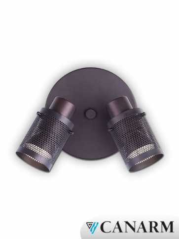 canarm acton 2 lights oil rubbed bronze wall light icw576a02orb-led