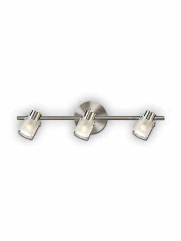 canarm cole 3 lights brushed nickel wall light it406a03bn10