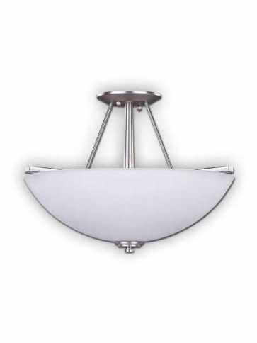 new yorker brushed pewter semi flush isf256a03bpt