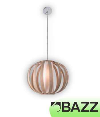 Bazz Vibe Natural Wood Suspended Fixture Model 4 P00139BG