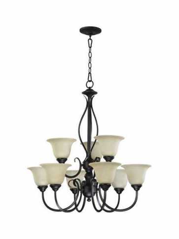 quorum lighting spencer series 6010-9-95 old world chandelier