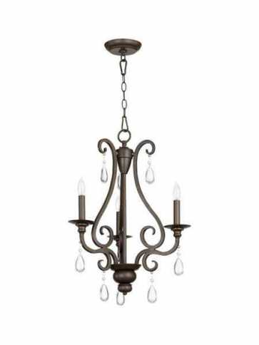 quorum lighting anders series 6013-3-86 oiled bronze chandelier