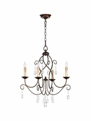 quorum lighting cilia series 6116-4-86 oiled bronze chandelier