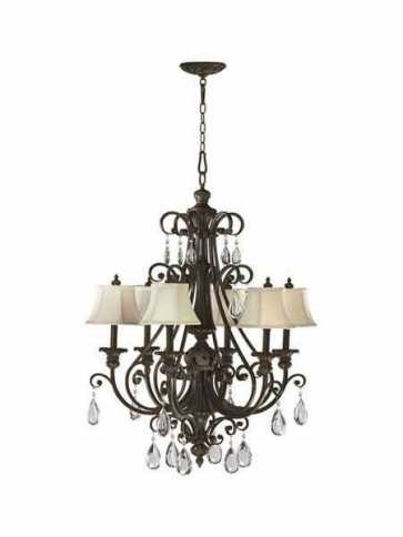 quorum lighting 6132-6-54 classic bronze chandelier