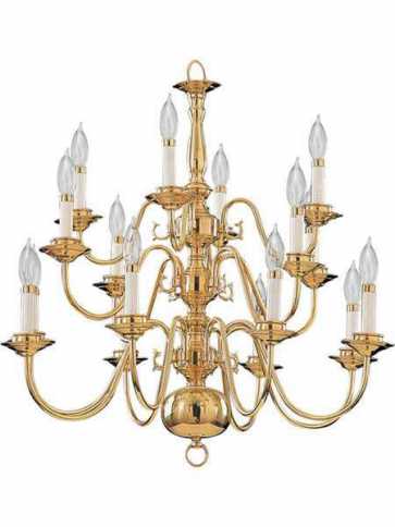 quorum lighting 6171-16-2 polished brass chandelier