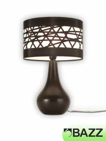 bazz hilo chocolate table lamp t00232bn