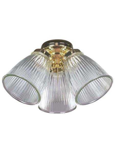 Canarm Lk108bp 3 Lights 180w Polished, Brass Ceiling Fan Light Kit
