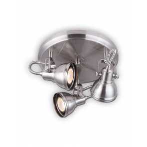 canarm polo 3 lights brushed nickel fixture icw622a03bn10